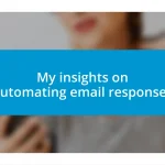 My insights on automating email responses